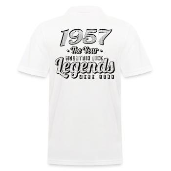 VTT-Mountainbiker 1957 Naissance Anniversaire VTT - Polo Homme - blanc - Dos - Kai (181cm)