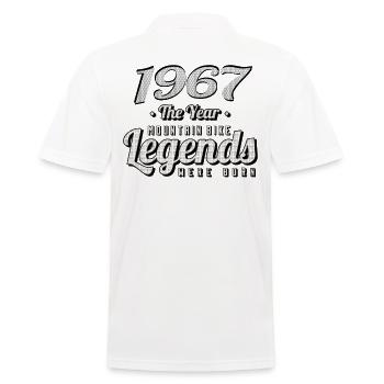 VTT-Mountainbiker 1967 Naissance Anniversaire VTT - Polo Homme - blanc - Dos - Kai (181cm)