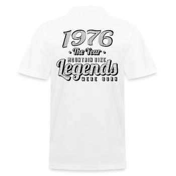 VTT-Mountainbiker 1976 Naissance Anniversaire VTT - Polo Homme - blanc - Dos - Kai (181cm)
