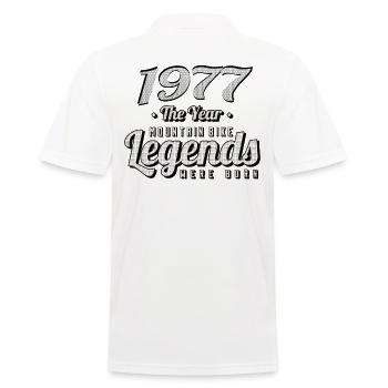 VTT-Mountainbiker 1977 Naissance Anniversaire VTT - Polo Homme - blanc - Dos - Kai (181cm)