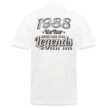 VTT-Mountainbiker 1988 Naissance Anniversaire VTT - Polo Homme - blanc - Dos - Kai (181cm)
