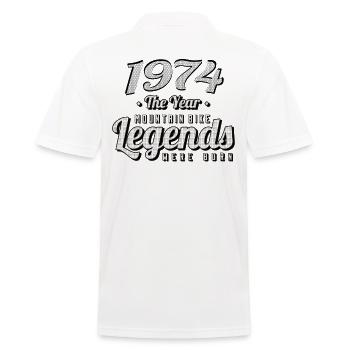 VTT-Mountainbiker 1974 Naissance Anniversaire VTT - Polo Homme - blanc - Dos - Kai (181cm)