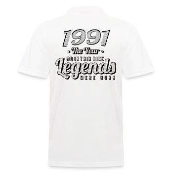 VTT-Mountainbiker 1991 Naissance Anniversaire VTT - Polo Homme - blanc - Dos - Kai (181cm)