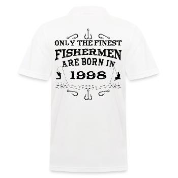 Angler born 1998 birthday - Men's Polo Shirt - white - Back - Kai (181cm)