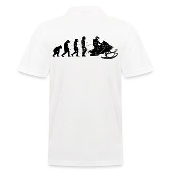 Conducteur de motoneige Snowmobile Evolution - Polo Homme - blanc - Dos - Kai (181cm)