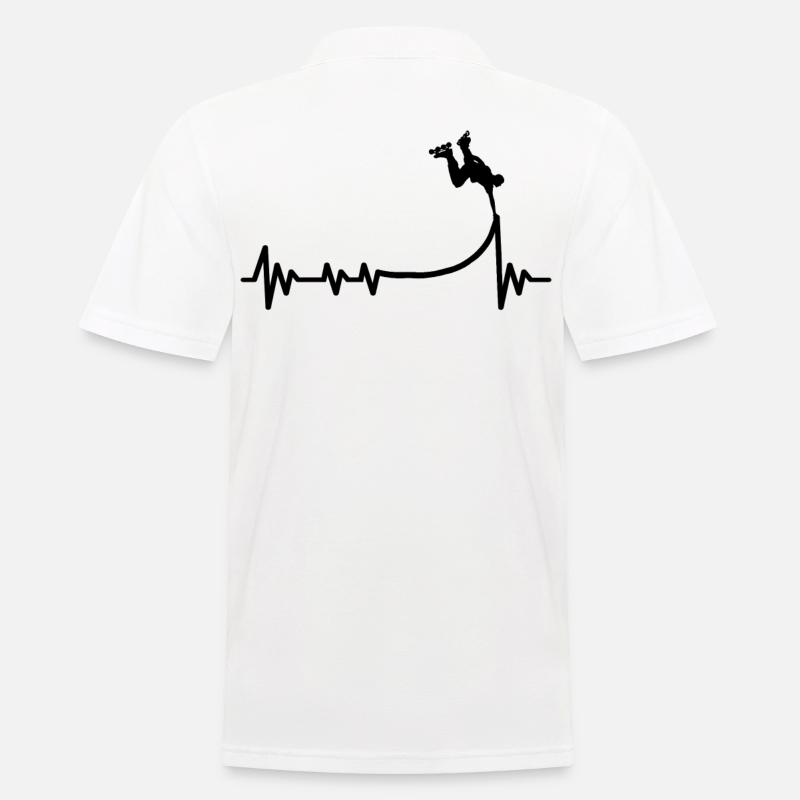 Inline-Skating Rollerskates Inline-Skater - Männer Poloshirt - Weiß