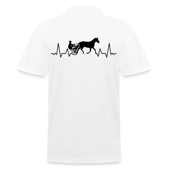 Harnais de chevaux de trot Chevaux de sport équestre - Polo Homme - blanc - Dos - Kai (181cm)