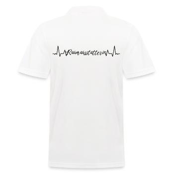 Dekorateur Herzschlag Raumausstatterin - Männer Poloshirt - Weiß - Hinten - Kai (181cm)