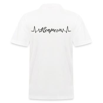 Klempner Herzschlag Handwerker Klempnerin - Männer Poloshirt - Weiß - Hinten - Kai (181cm)
