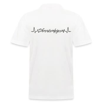 Schornsteinfeger Herzschlag Schornsteinfegerin - Männer Poloshirt - Weiß - Hinten - Kai (181cm)