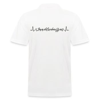 Makler Herzschlag Immobilienkauffrau - Männer Poloshirt - Weiß - Hinten - Kai (181cm)