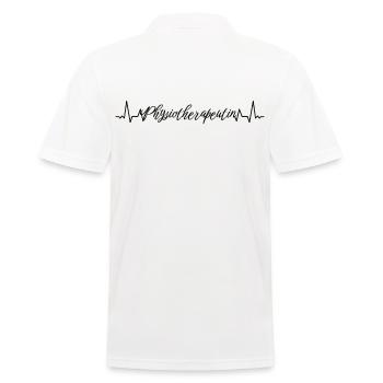 Therapeut Herzschlag Physiotherapeutin - Männer Poloshirt - Weiß - Hinten - Kai (181cm)