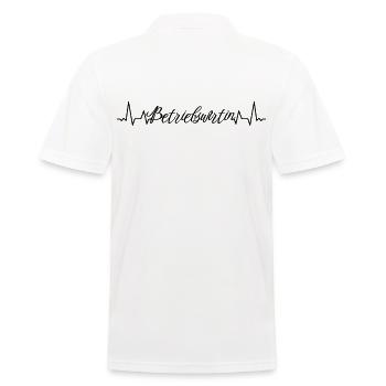 BWL Herzschlag Betriebswirtin - Männer Poloshirt - Weiß - Hinten - Kai (181cm)