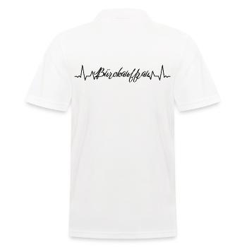 Angestellter Herzschlag Bürokauffrau - Männer Poloshirt - Weiß - Hinten - Kai (181cm)