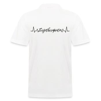 Ergotherapie Herzschlag Ergotherapeutin - Männer Poloshirt - Weiß - Hinten - Kai (181cm)