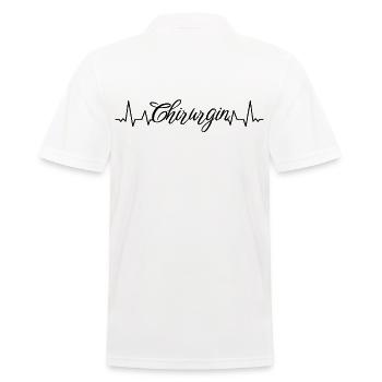 Krankenhaus Arzt Herzschlag Chirurgin - Männer Poloshirt - Weiß - Hinten - Kai (181cm)