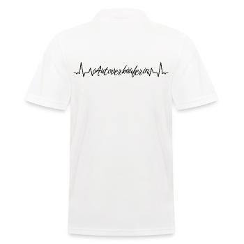 Autohändler Herzschlag Autoverkäuferin - Männer Poloshirt - Weiß - Hinten - Kai (181cm)