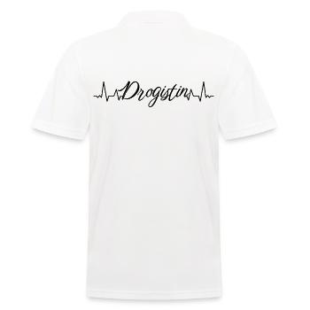 Apotheker Herzschlag Drogistin - Männer Poloshirt - Weiß - Hinten - Kai (181cm)
