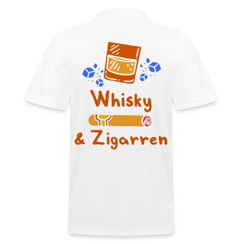 Whisky et cigares Whisky Glaçons Cigare - Polo Homme - blanc - Dos - Kai (181cm)