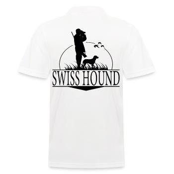 CHIEN SUISSE Chien de chasse Race Chasseur Chien de chasse Wilsigns - Polo Homme - blanc - Dos - Kai (181cm)