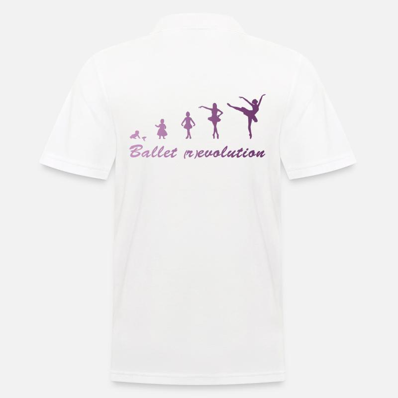 Ballett (r) Evolution - Männer Poloshirt - Weiß