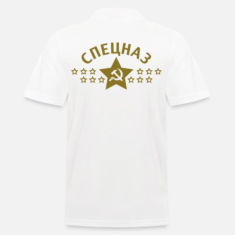 Spetsnaz Спецназ Russie Russie CCCP 1c - Polo Homme - blanc