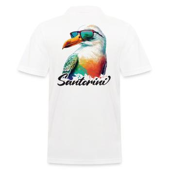 Santorin Grèce vacances Mouette Lunettes de soleil - Polo Homme - blanc - Dos - Kai (181cm)