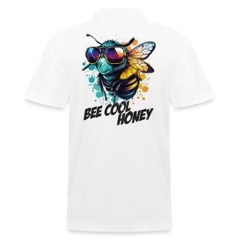 Bourdon graffiti avec lunettes de soleil Bee Cool Honey - Polo Homme - blanc - Dos - Kai (181cm)