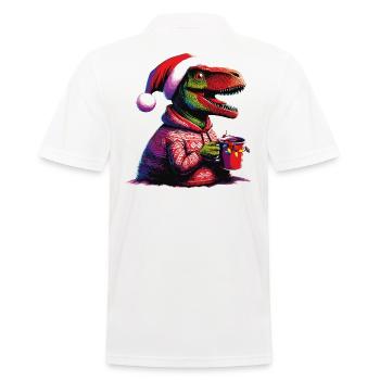Dino drinks mulled wine - Men's Polo Shirt - white - Back - Kai (181cm)