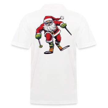Ski Santa Clause Santa Claus - Men's Polo Shirt - white - Back - Kai (181cm)