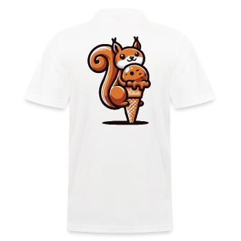 L’écureuil adore la crème glacée - Polo Homme - blanc - Dos - Kai (181cm)