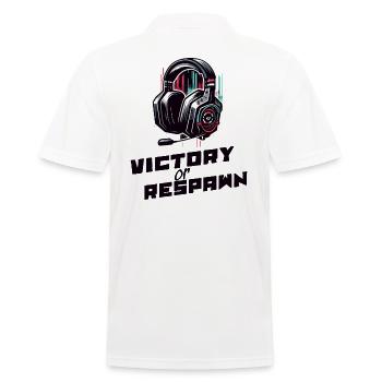 Chemise Victory ou Respawn Gaming Dictons - Polo Homme - blanc - Dos - Kai (181cm)
