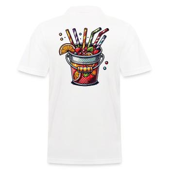 Seau de sangria coloré Seau à boire Majorque - Polo Homme - blanc - Dos - Kai (181cm)