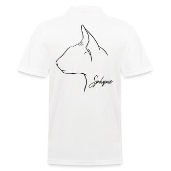 Profil Sphynx Chat Chat Wilsigns - Polo Homme - blanc - Dos - Kai (181cm)