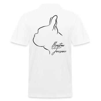 BOSTON TERRIER Profil Chien Chien Wilsigns - Polo Homme - blanc - Dos - Kai (181cm)