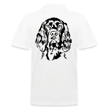 Irish Setter Hound Hunting Dogs Dogs Wilsigns - Men's Polo Shirt - white - Back - Kai (181cm)
