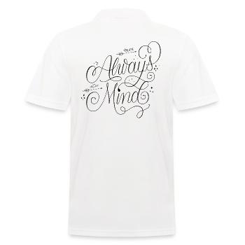 Always on My Mind - Men's Polo Shirt - white - Back - Kai (181cm)