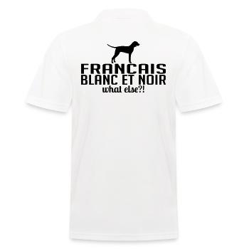 FRANCAIS BLANC ET NOIR quoi d’autre Chiens Wilsigns - Polo Homme - blanc - Dos - Kai (181cm)