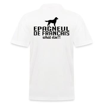 EPAGNEUL FRANCAIS quoi d’autre Chiens Disant Wilsigns - Polo Homme - blanc - Dos - Kai (181cm)