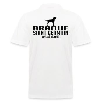 BRAQUE SAINT GERMAIN what else Hunde Wilsigns - Männer Poloshirt - Weiß - Hinten - Kai (181cm)
