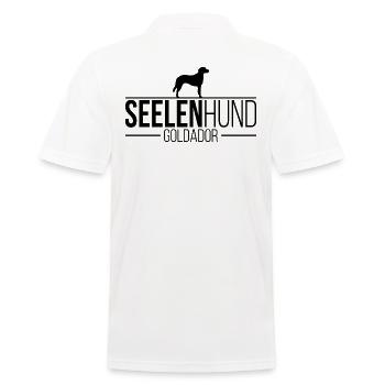Goldador Seelenhund Hunde Wilsigns - Männer Poloshirt - Weiß - Hinten - Kai (181cm)