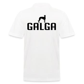 Galga Dog Breed Galgo Espanol Dogs Wilsigns - Men's Polo Shirt - white - Back - Kai (181cm)