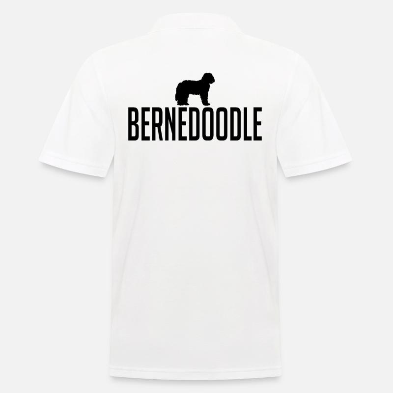 Bernedoodle Hunderasse Hunde Wilsigns - Männer Poloshirt - Weiß