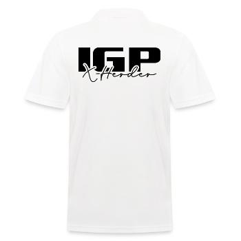 IGP X Herder Hundesport Hunde Wilsigns - Men's Polo Shirt - white - Back - Kai (181cm)
