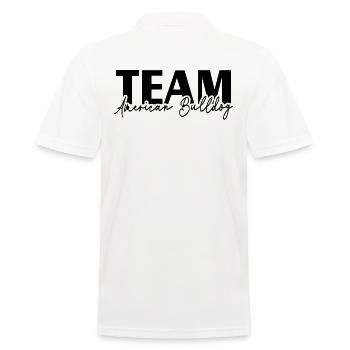 TEAM AMERICAN BULLDOG Dog Sports Wilsigns Dogs - Men's Polo Shirt - white - Back - Kai (181cm)