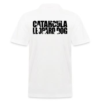 CATAHOULA LEOPARD DOG Hunting Dogs Hunting Wilsigns - Men's Polo Shirt - white - Back - Kai (181cm)