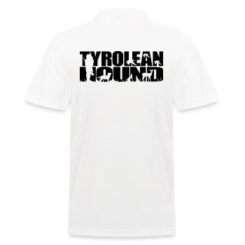 TYROLEAN HOUND Hunting Dog Wilsigns Hunting Dog Hunter - Men's Polo Shirt - white - Back - Kai (181cm)