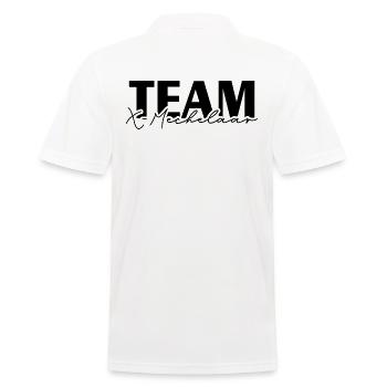 TEAM X Mechelaar IGP Dog Sports Dogs Wilsigns - Men's Polo Shirt - white - Back - Kai (181cm)
