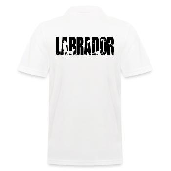 LABRADOR Jagdhund Jagdhunde Labbi Wilsigns - Männer Poloshirt - Weiß - Hinten - Kai (181cm)