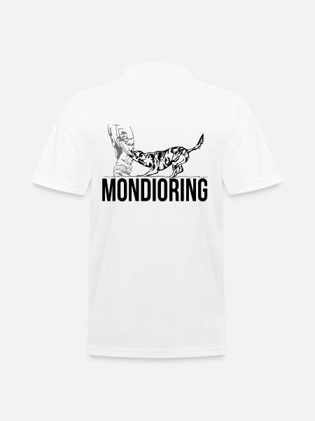 MONDIORING Hundesport Hunde Hund Wilsigns - Männer Poloshirt - Weiß